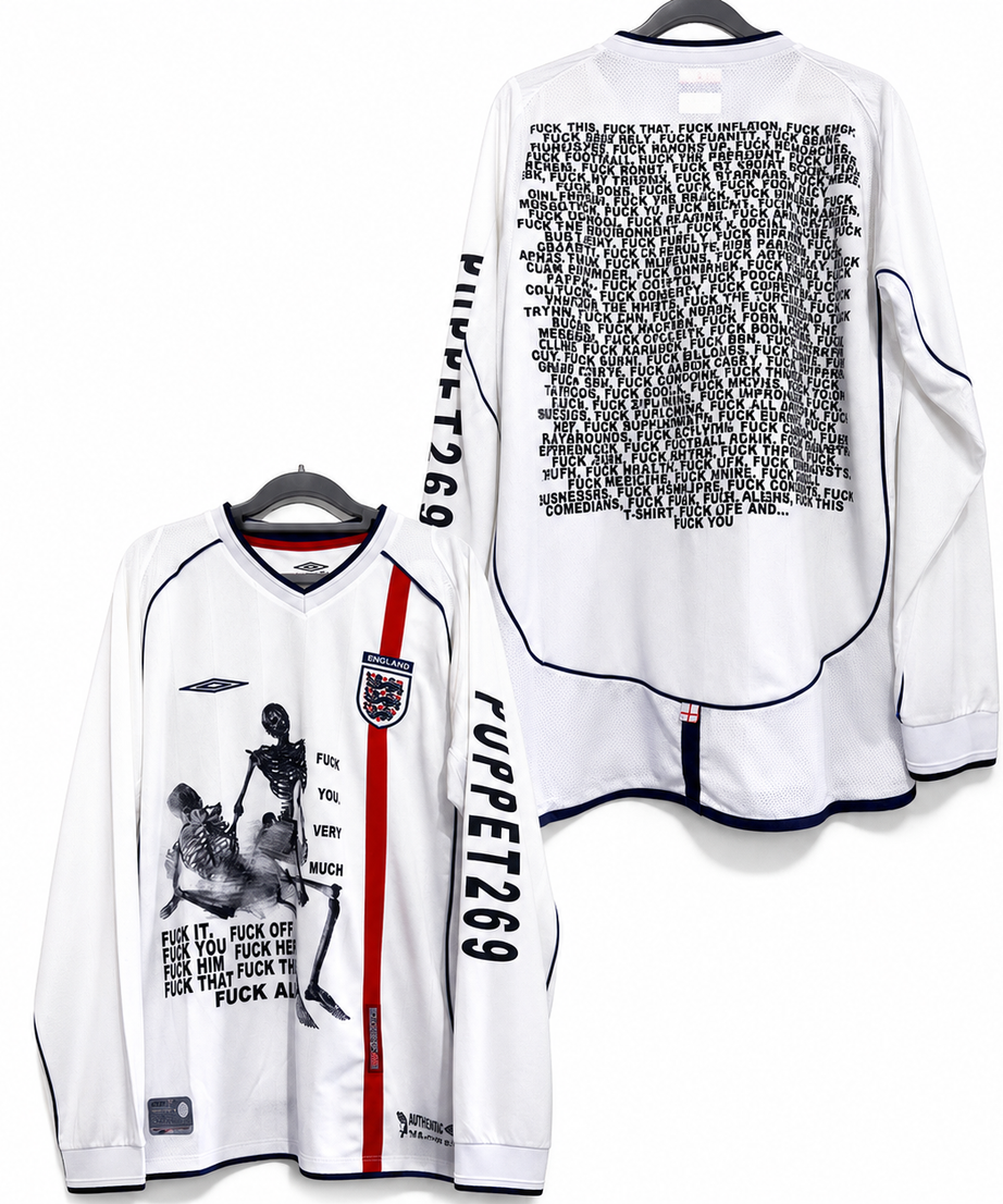 England Statement Graphic Jersey - long sleeve front and back views