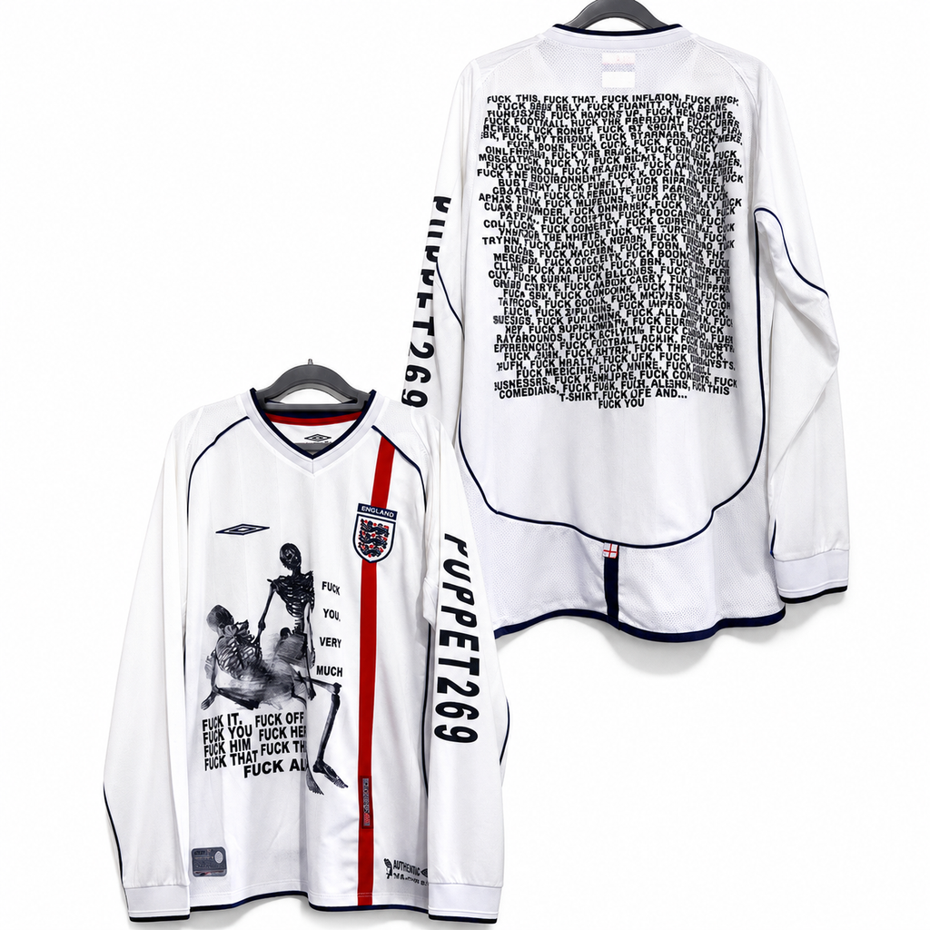 England Statement Graphic Jersey - long sleeve front and back views