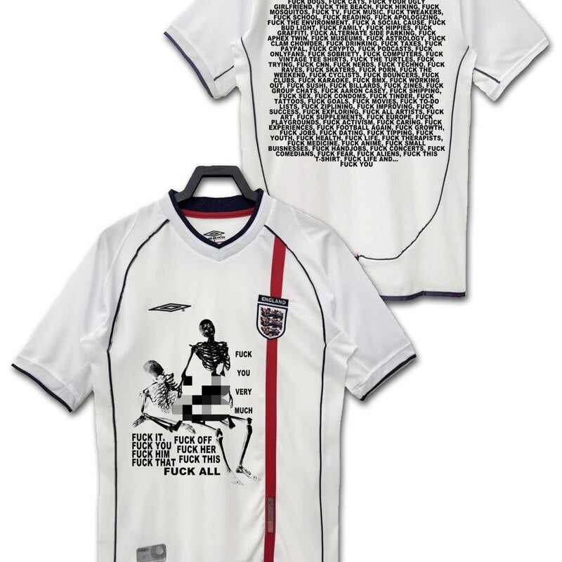 England Statement Graphic Jersey - short sleeve front and back views
