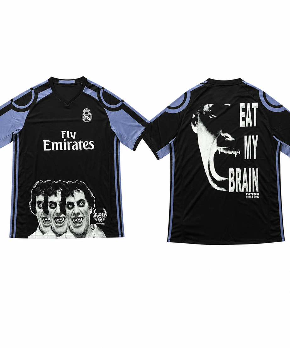 Real Madrid Horror Graphic Jersey - short sleeve front and back views
