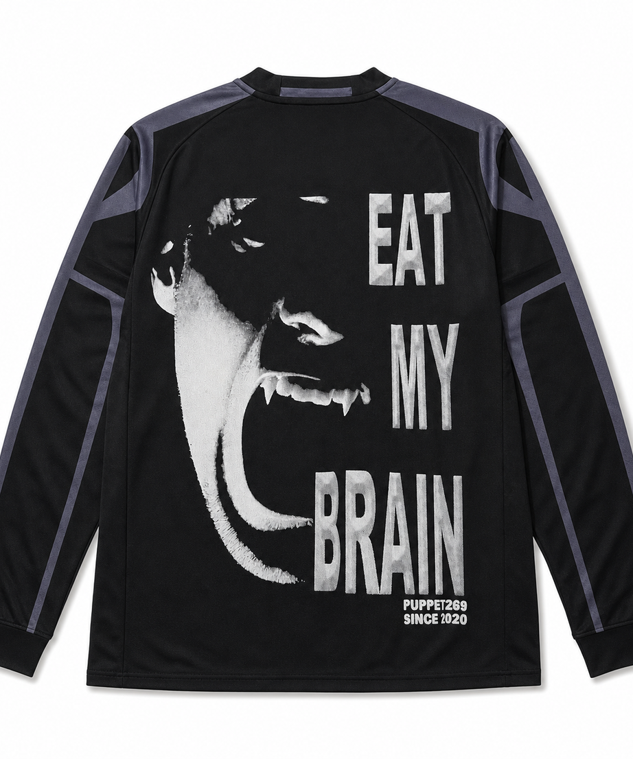 Real Madrid Horror Graphic Jersey - long sleeve back product view