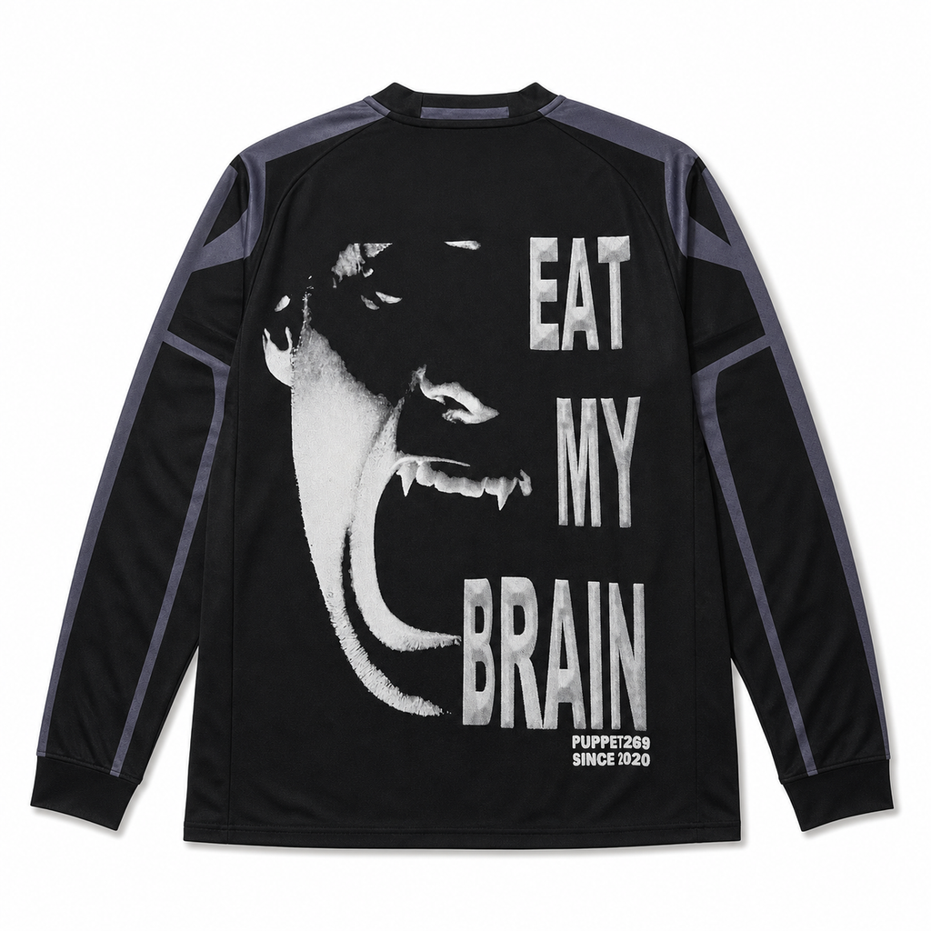 Real Madrid Horror Graphic Jersey - long sleeve back product view