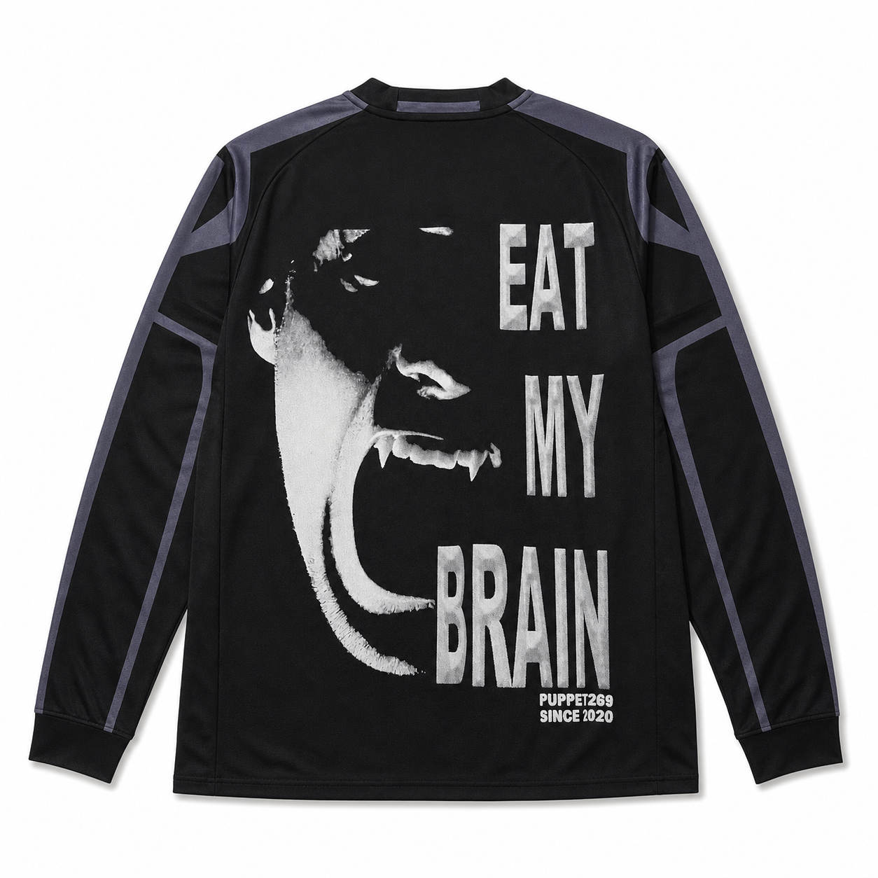 Real Madrid Horror Graphic Jersey - long sleeve back product view
