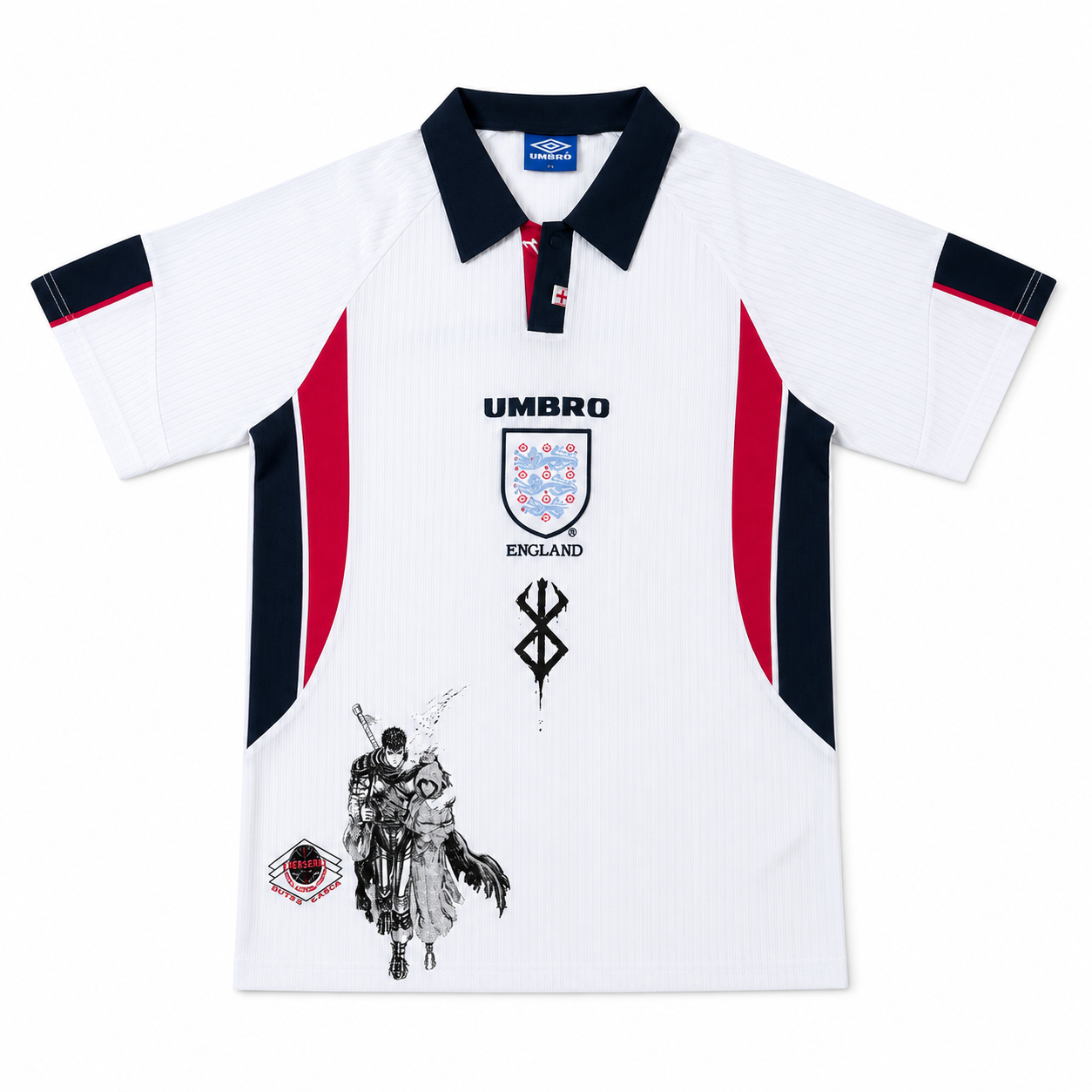 England x Guts & Casca White Graphic Jersey - clean front product view