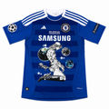 Diego Brando Chelsea Blue Graphic Jersey - clean front view on white background
