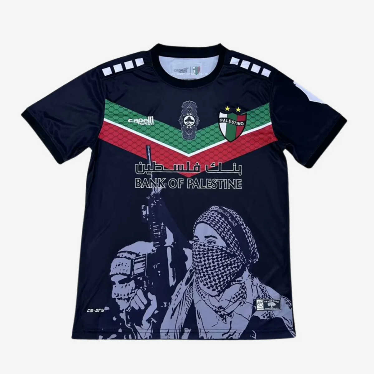Schwarzes Trikot „Free Palestine“
