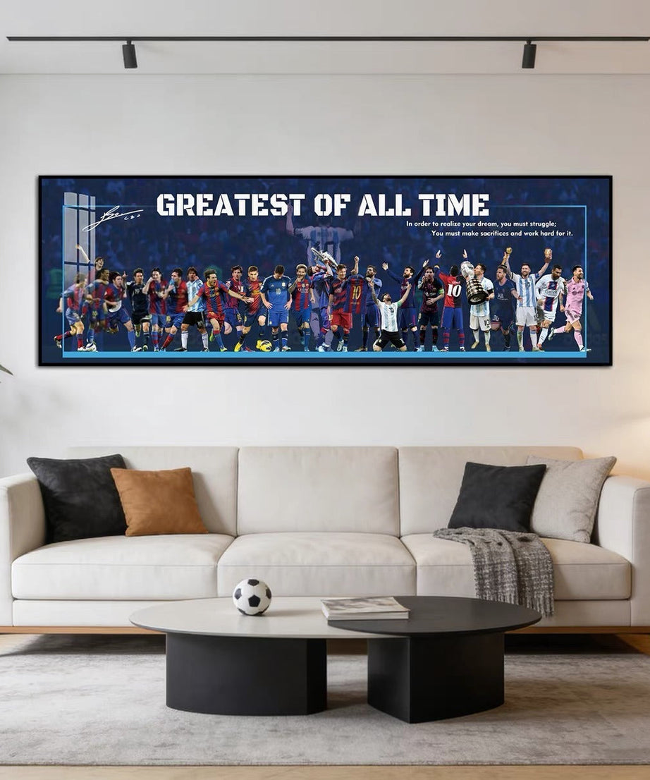 Lionel Messi Greatest Of All Time Wall Art