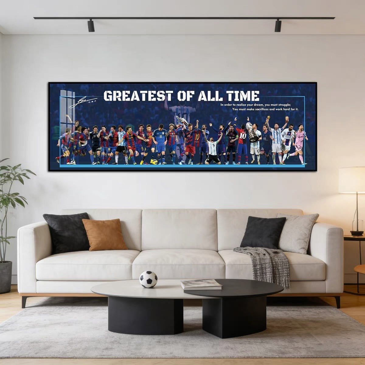 Lionel Messi Greatest Of All Time Wall Art