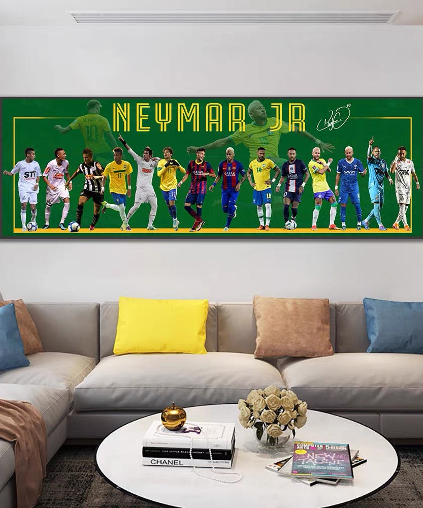 Neymar Jr Career Evolution Wall Art
