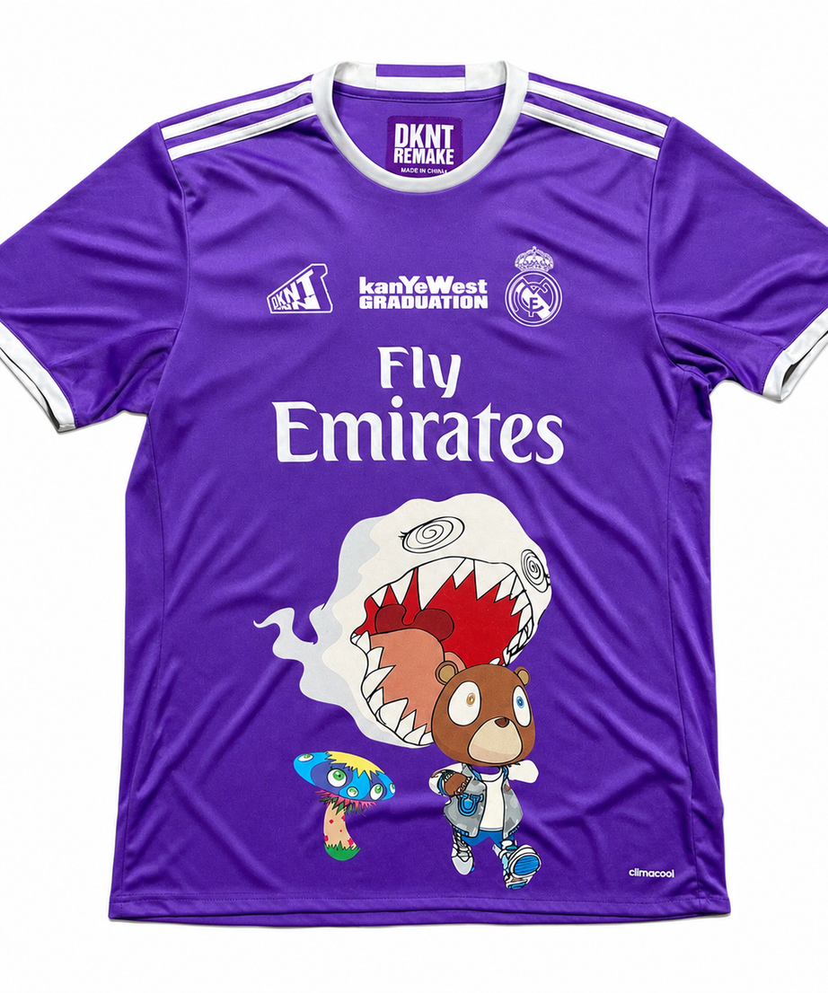 Kanye West Graduation purple jersey short-sleeve front view