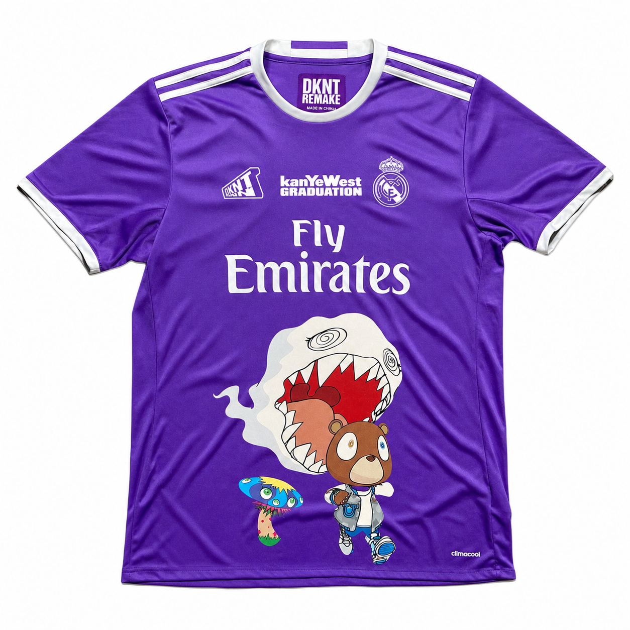 Kanye West Graduation purple jersey short-sleeve front view