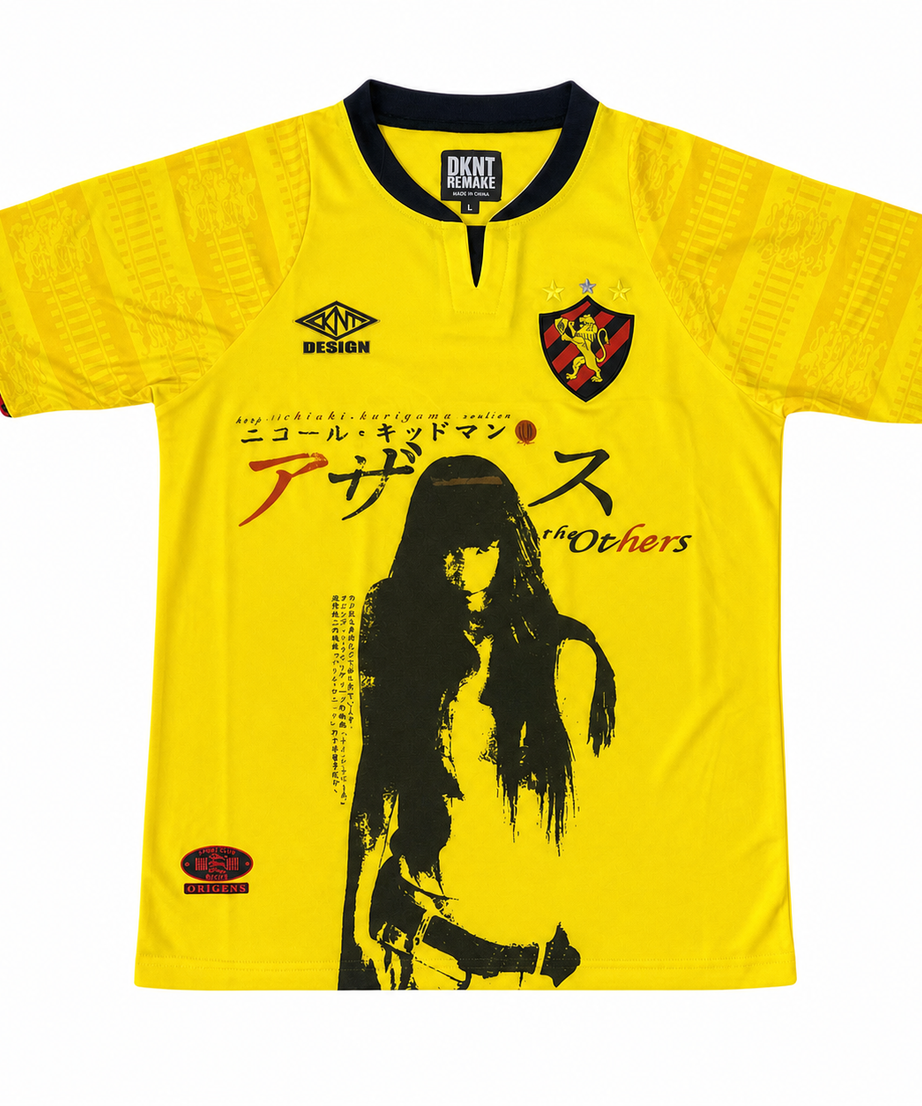 Chiaki Kuriyama classic yellow graphic jersey front view