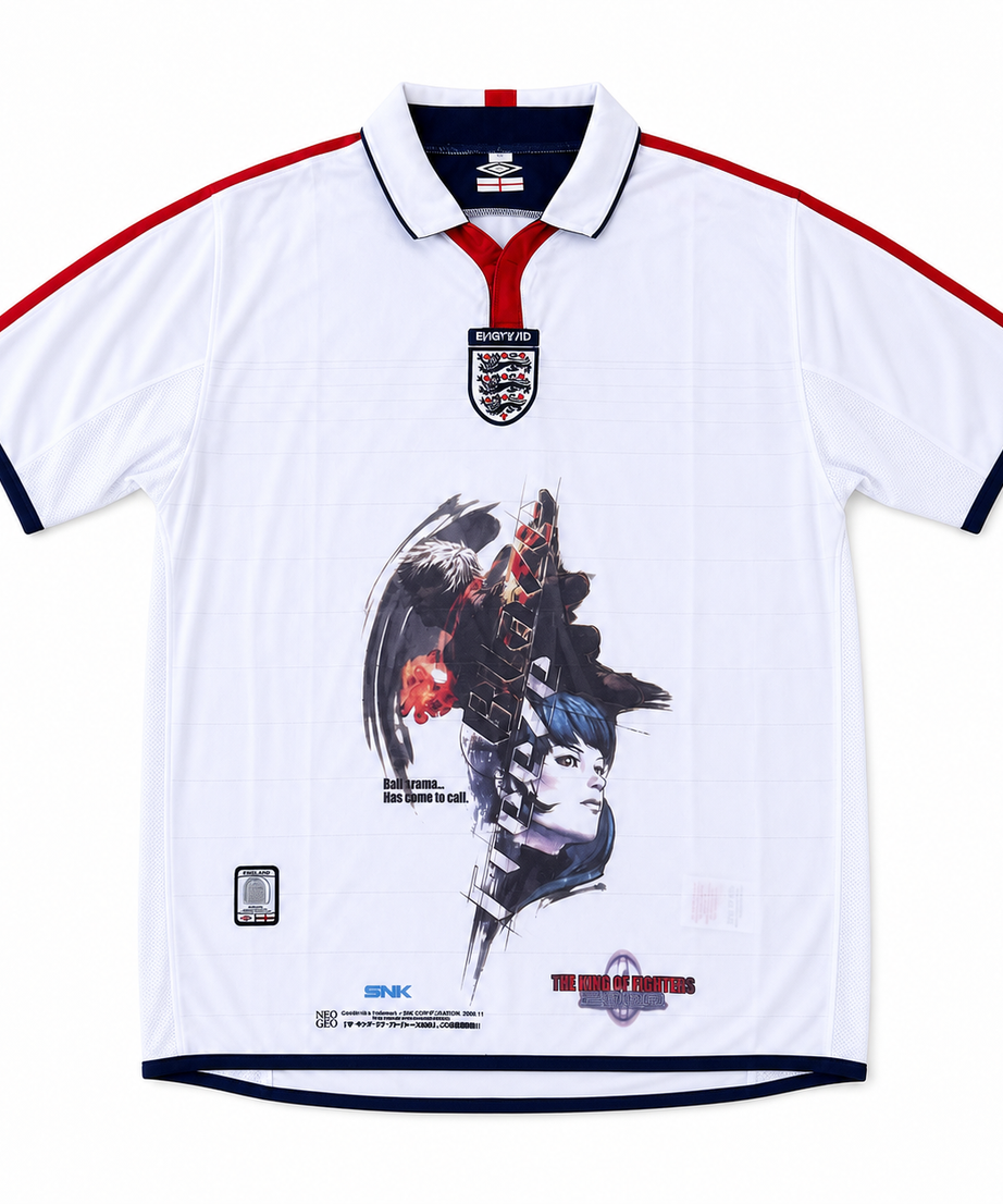 Kula Diamond England white graphic jersey clean front view