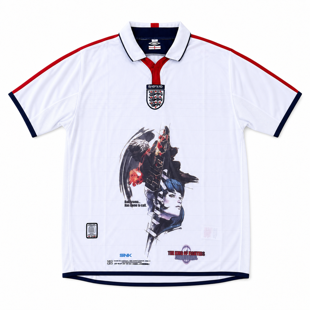 Kula Diamond England white graphic jersey clean front view