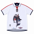 Kula Diamond England white graphic jersey clean front view