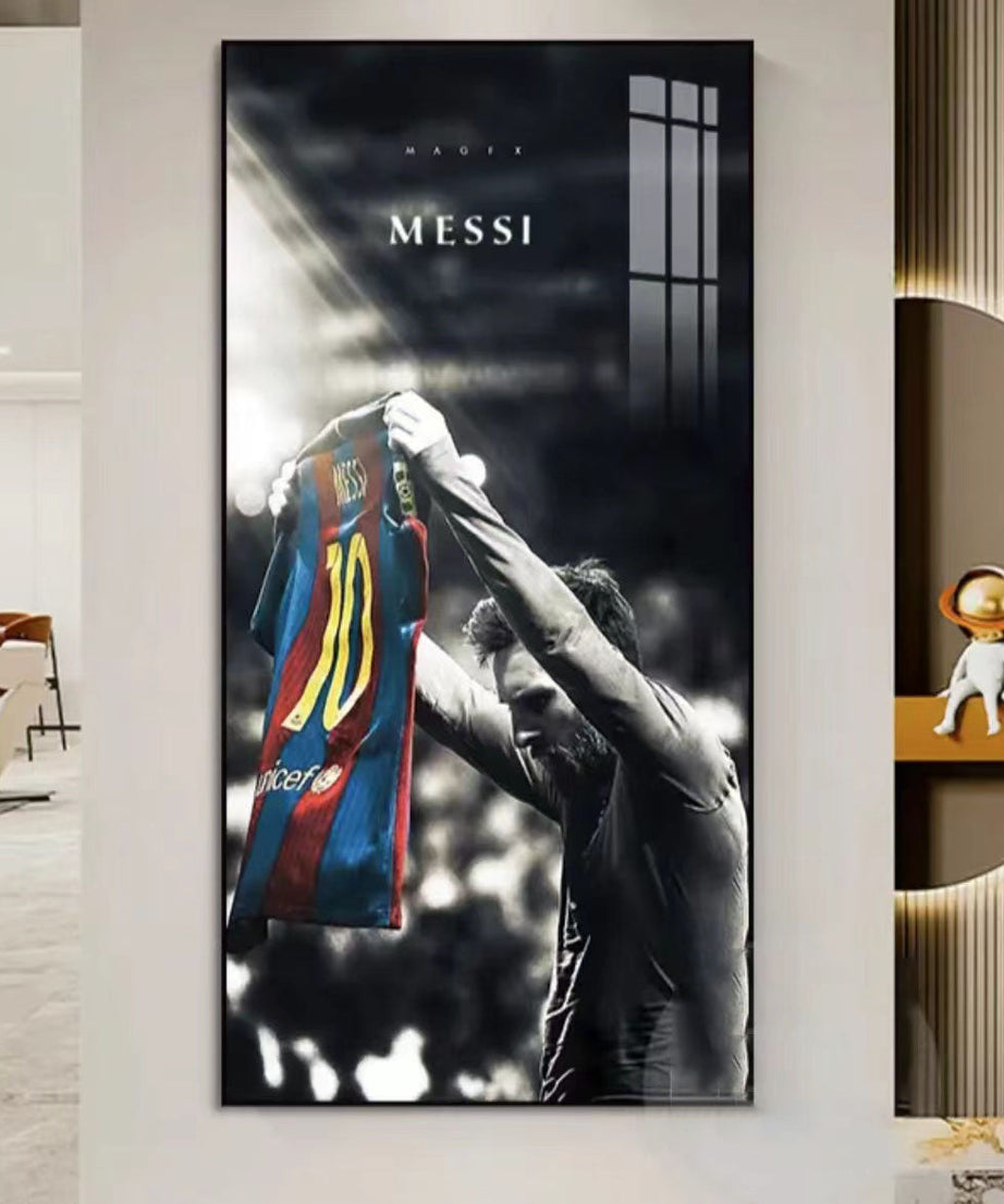Lionel Messi Jersey Celebration Poster Wall Art