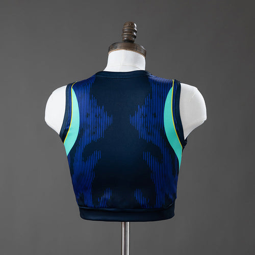 Brazilië WK 26 Uit Vrouwen Crop Mouwloos Jersey