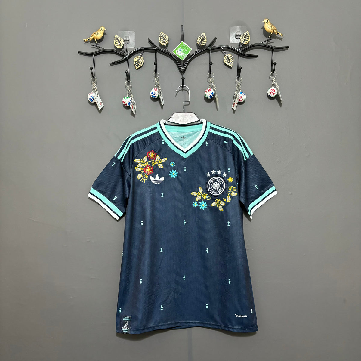 Germany Mint Floral Embroidered Jersey - product image 1 - 5c2dd93b
