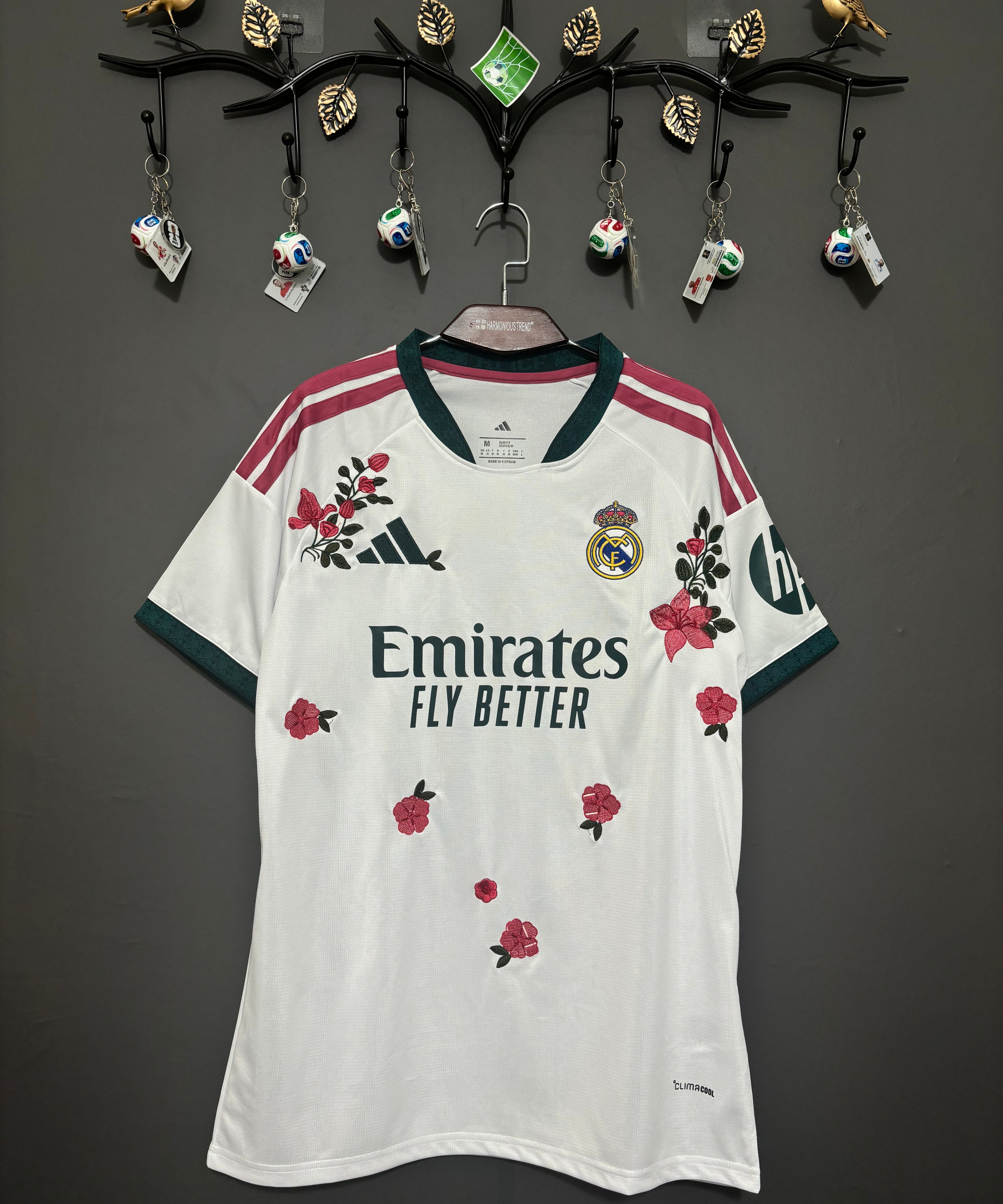 Real Madrid Crimson Rose Embroidered Jersey - product image 2 - 6919d7ab