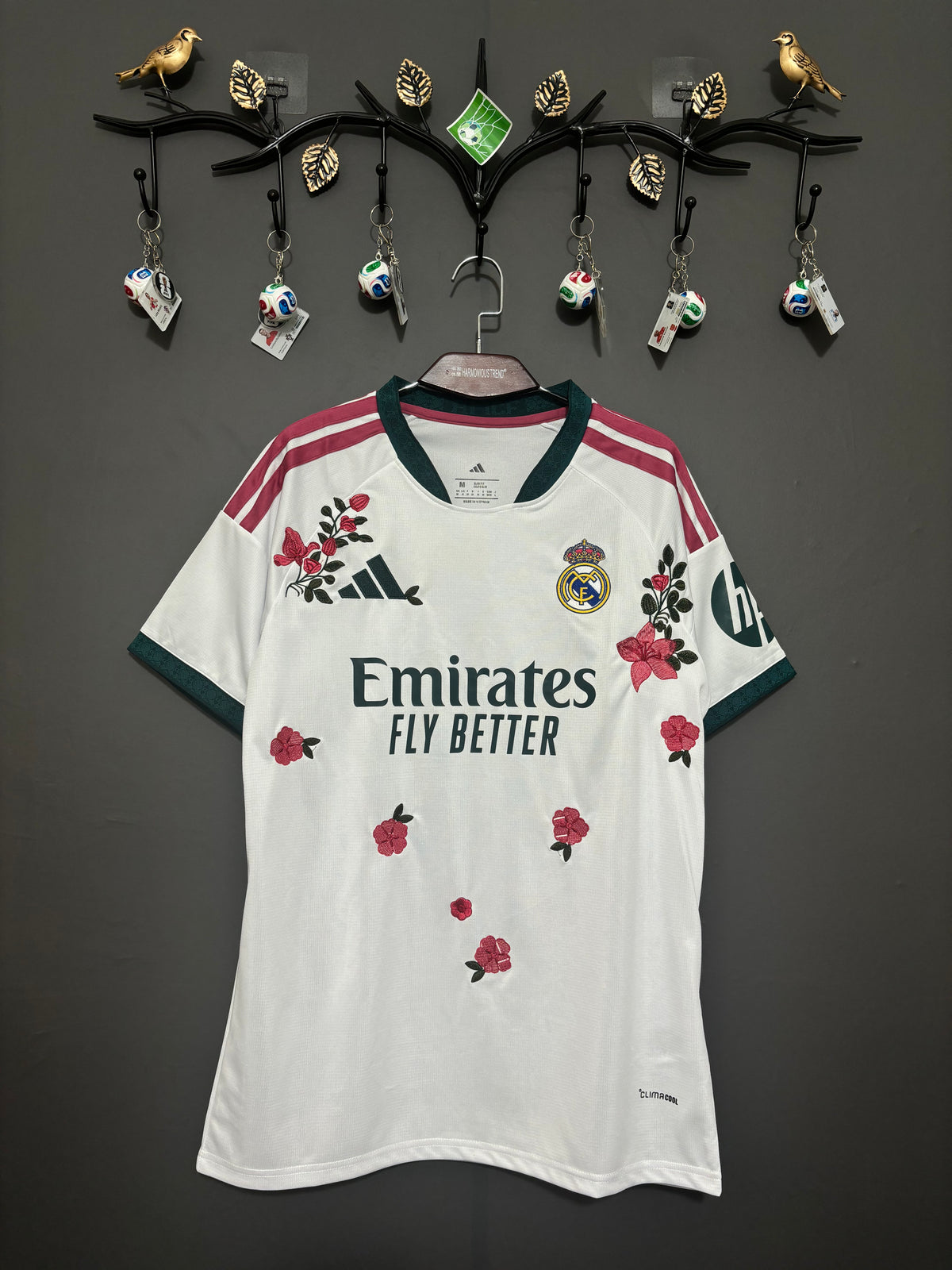Real Madrid Crimson Rose Embroidered Jersey - product image 2 - 6919d7ab