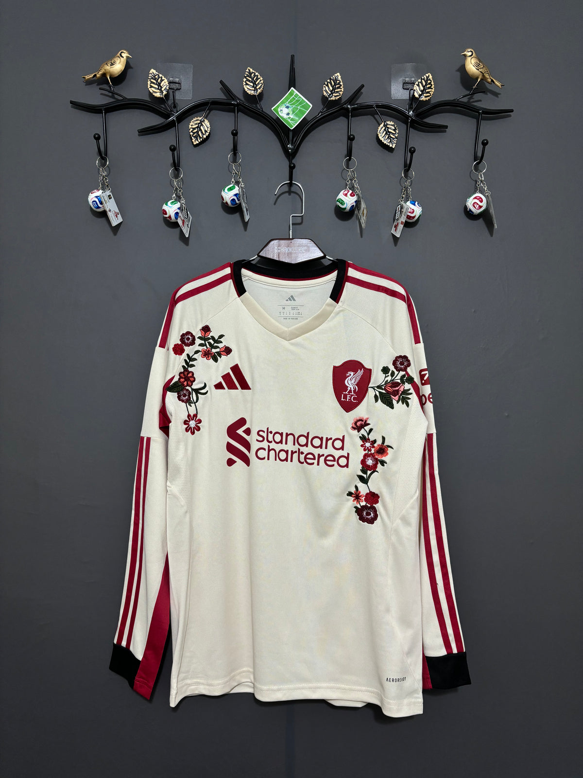 Liverpool Ivory Rose Long Sleeve Embroidered Jersey - product image 1 - 7161b75e