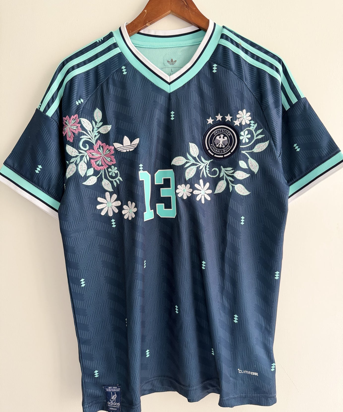 Germany Mint Floral Embroidered Jersey - product image 1