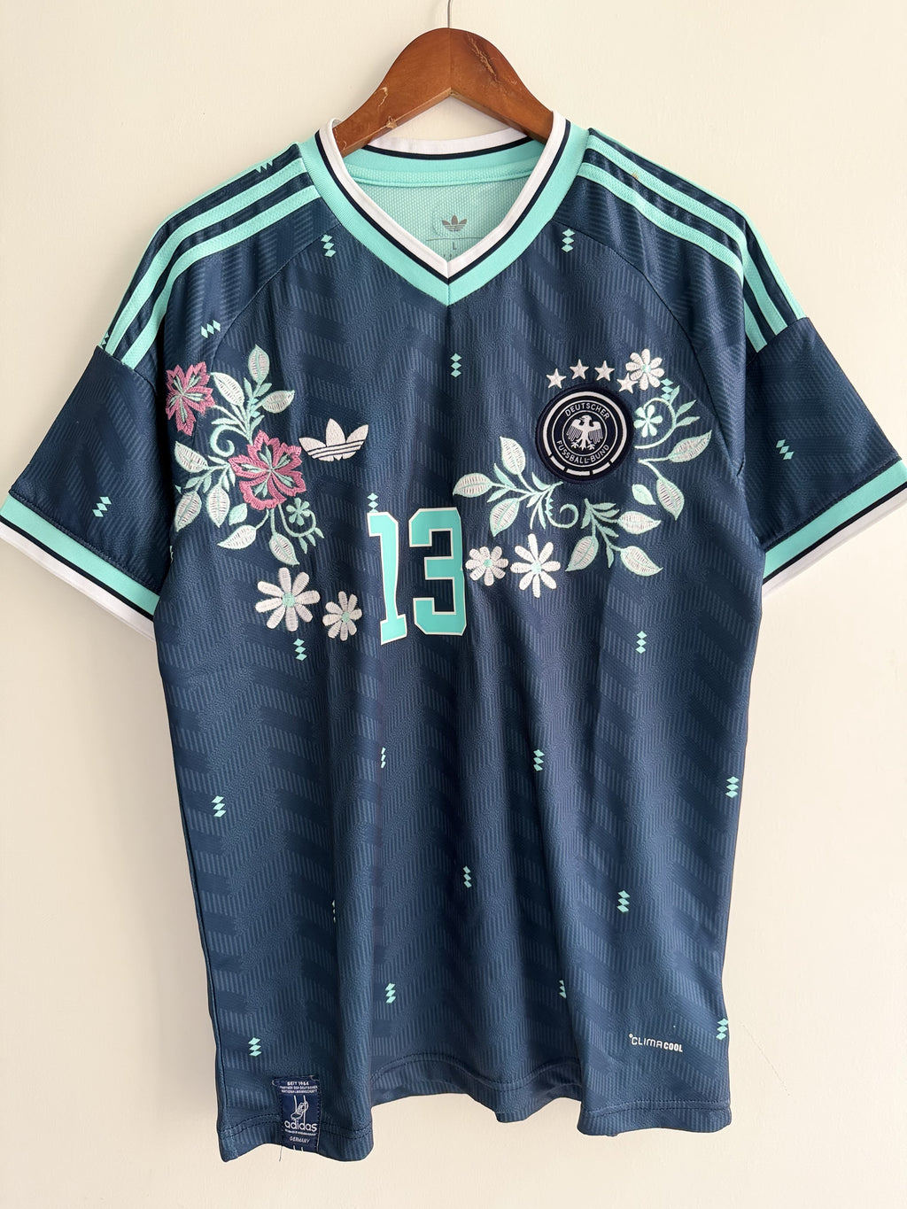 Germany Mint Floral Embroidered Jersey - product image 1