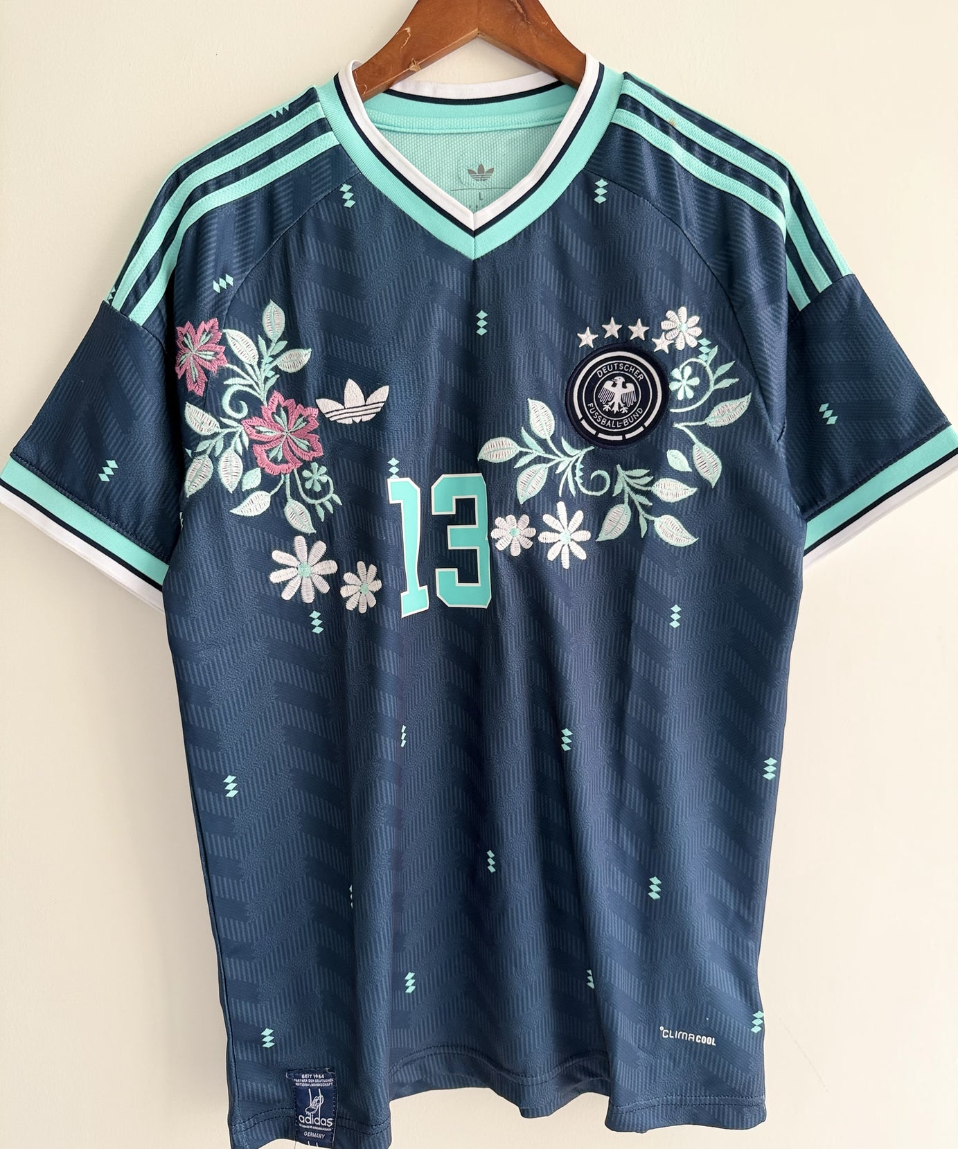 Germany Mint Floral Embroidered Jersey - product image 2