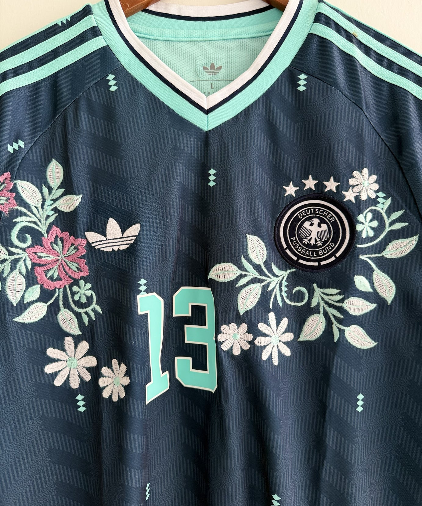 Germany Mint Floral Embroidered Jersey - product image 3