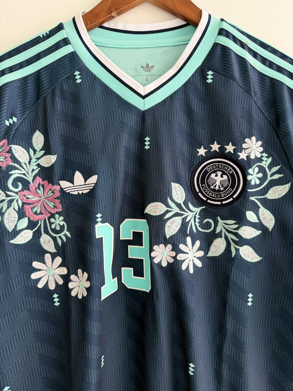 Germany Mint Floral Embroidered Jersey - product image 3