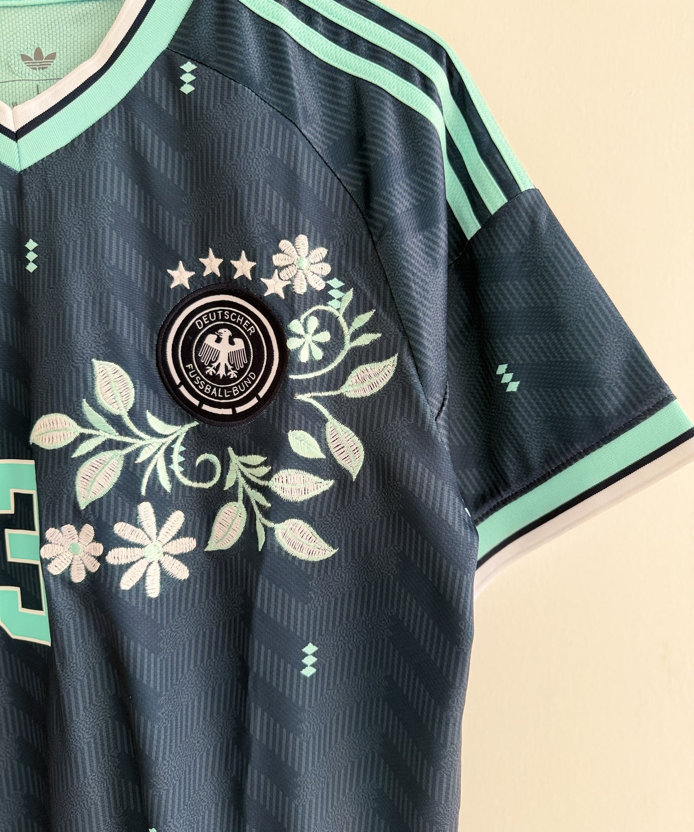 Germany Mint Floral Embroidered Jersey - product image 5