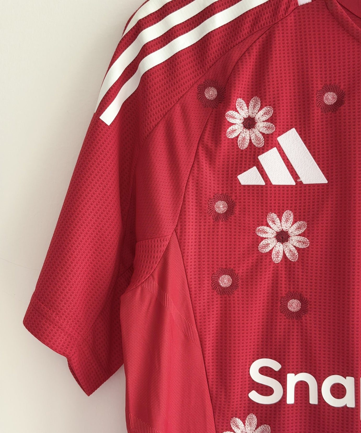 Manchester United Crimson Floral Embroidered Jersey - product image 5