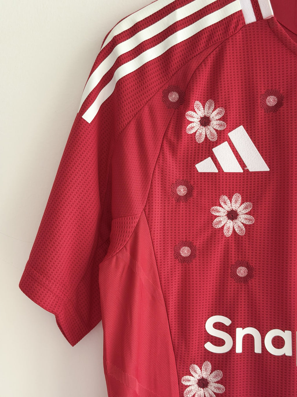 Manchester United Crimson Floral Embroidered Jersey - product image 5