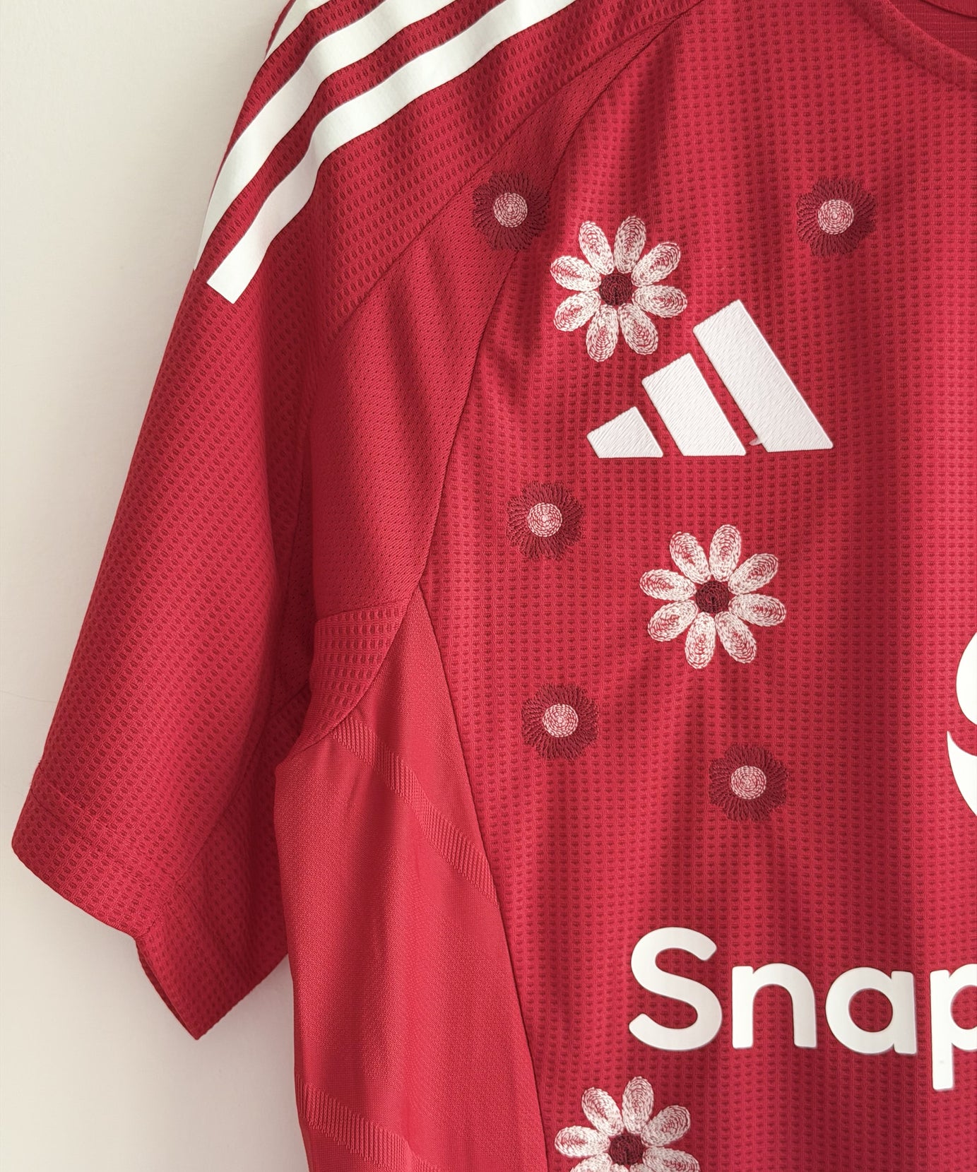 Manchester United Crimson Floral Embroidered Jersey - product image 6