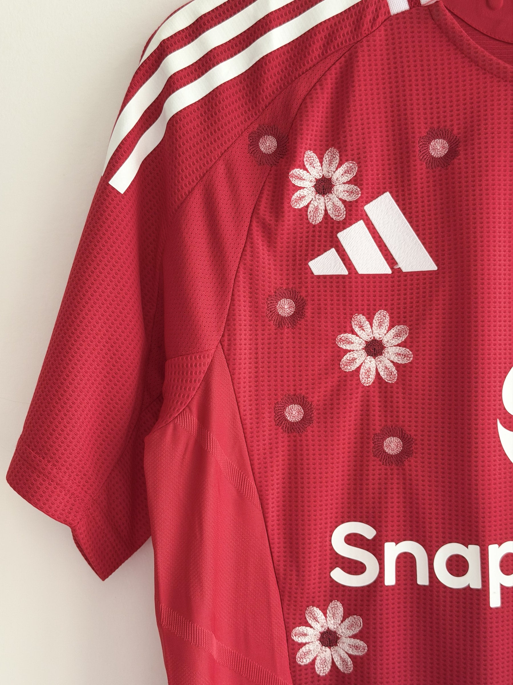 Manchester United Crimson Floral Embroidered Jersey - product image 6