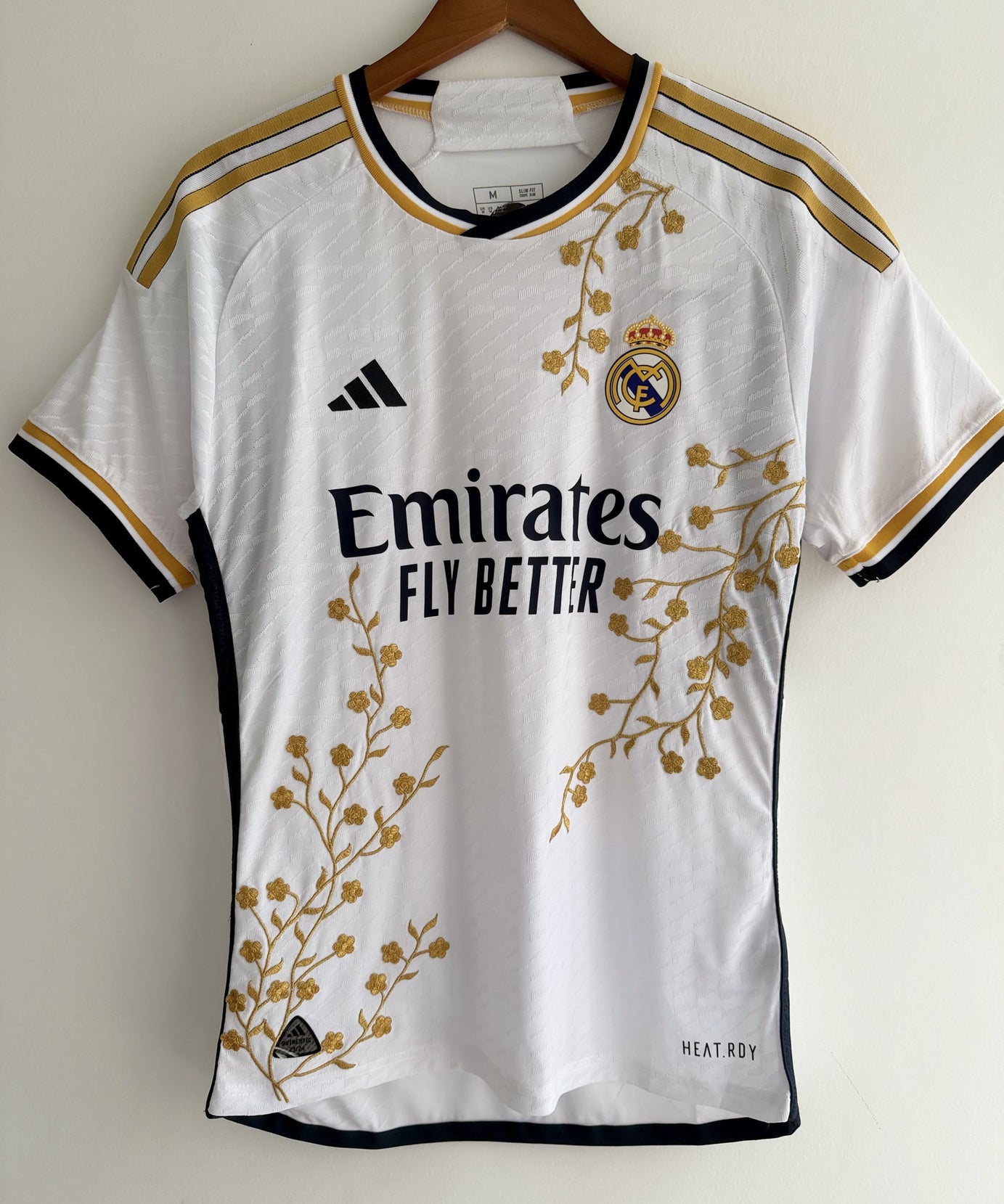 Real Madrid Gold Vine Embroidered Jersey - product image 1