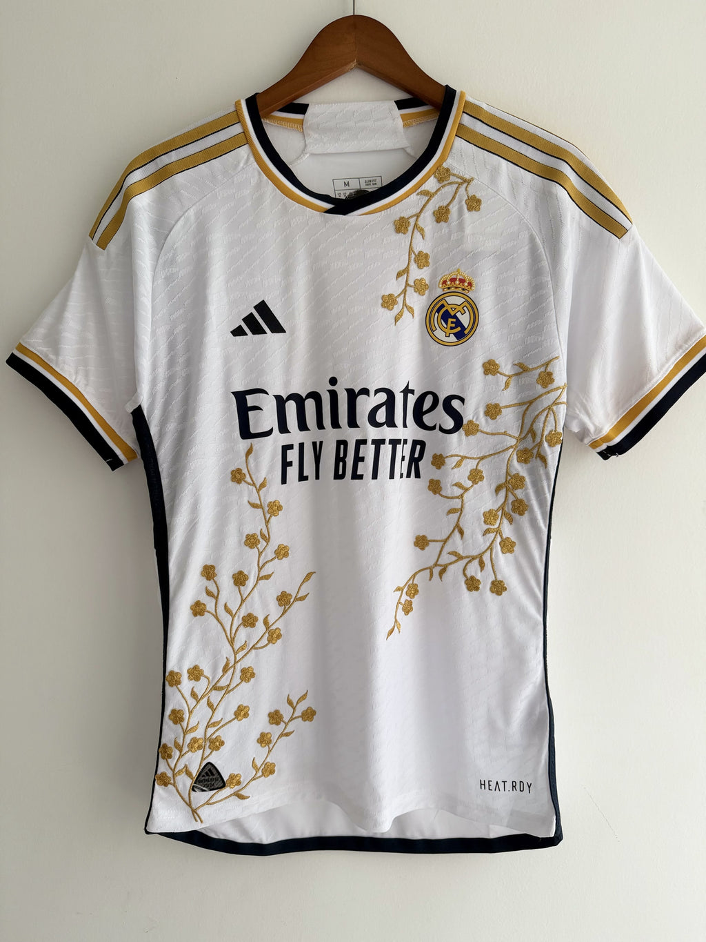 Real Madrid Gold Vine Embroidered Jersey - product image 1