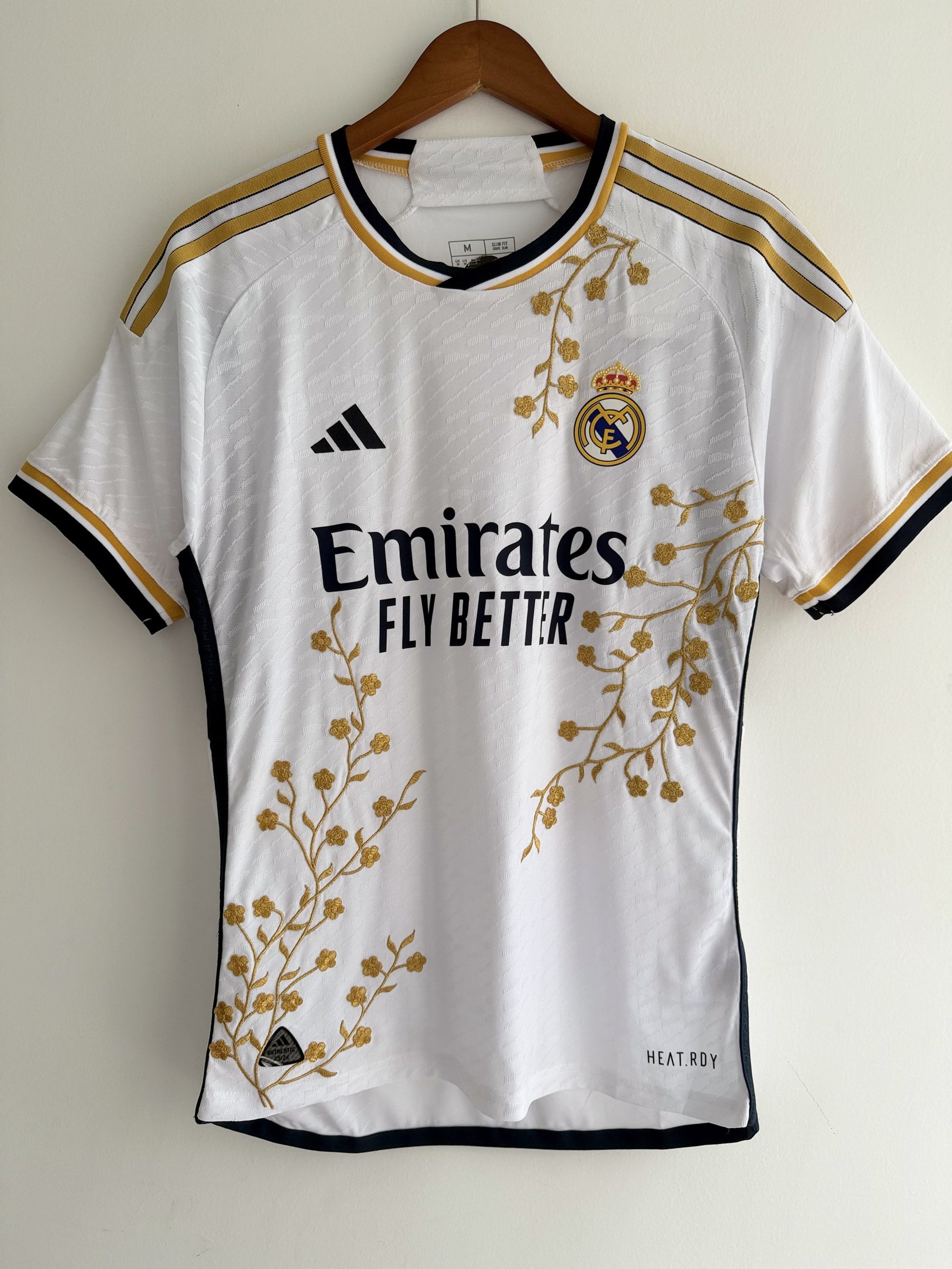 Real Madrid Gold Vine Embroidered Jersey - product image 1