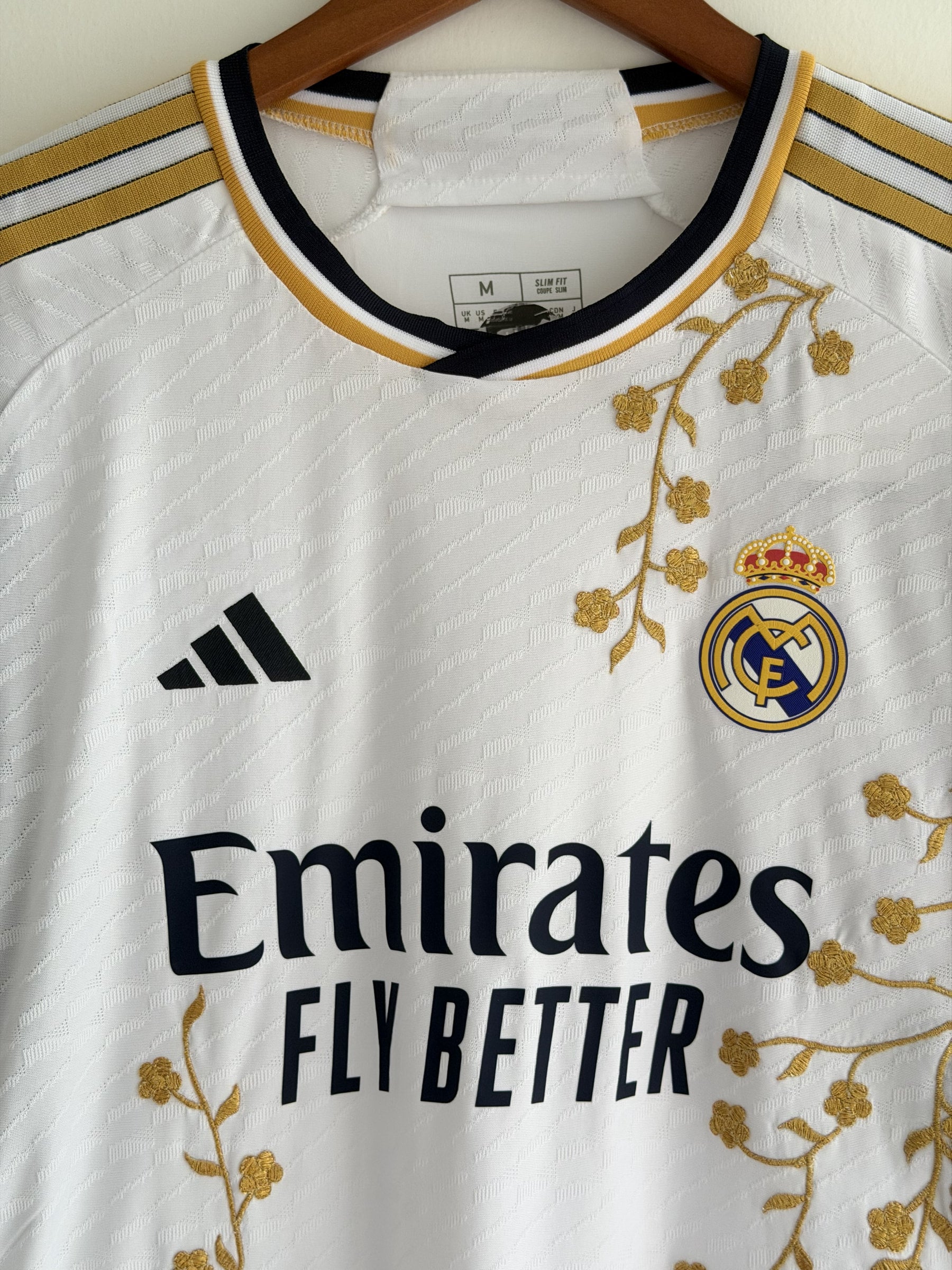 Real Madrid Gold Vine Embroidered Jersey - product image 4