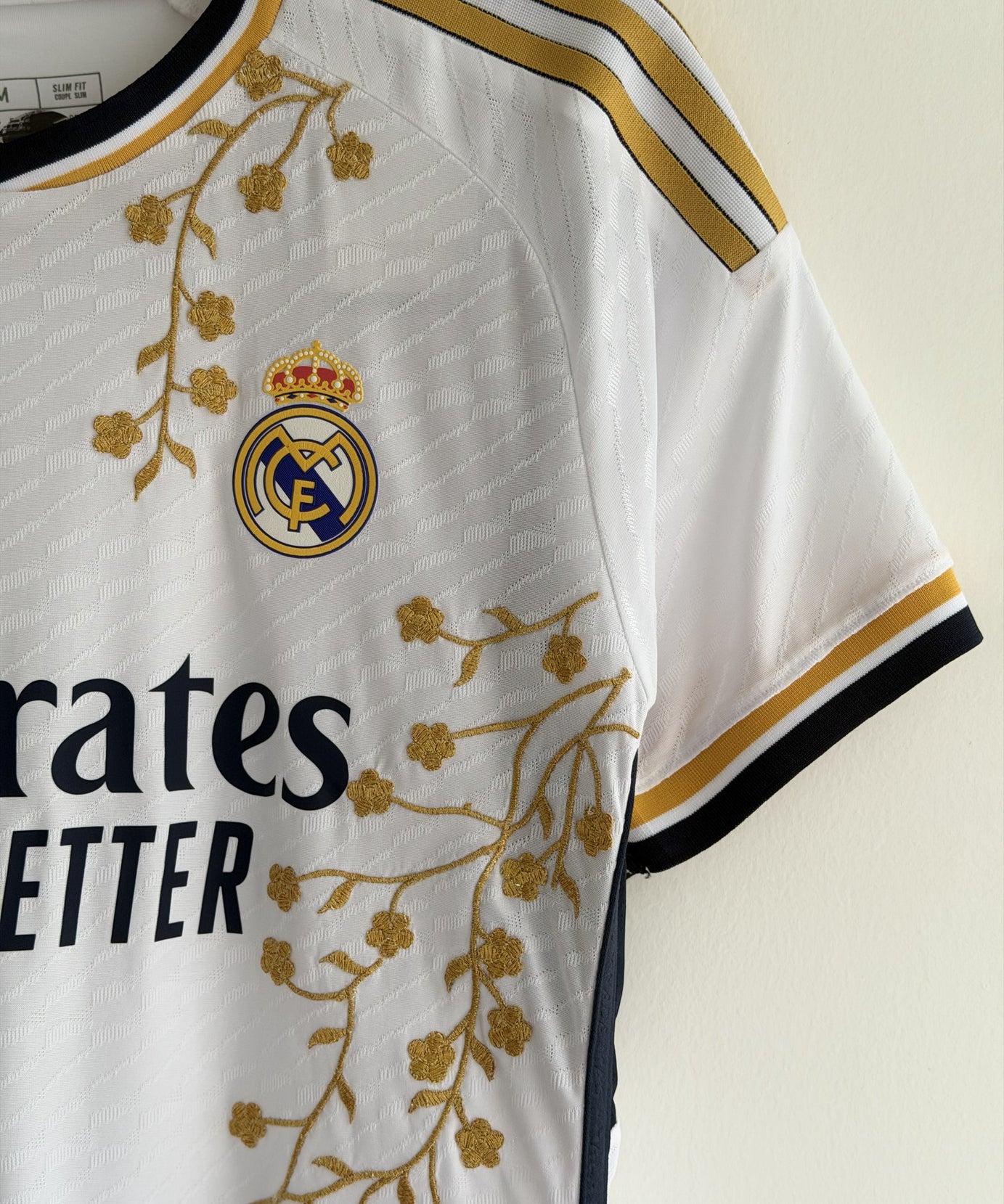 Real Madrid Gold Vine Embroidered Jersey - product image 5