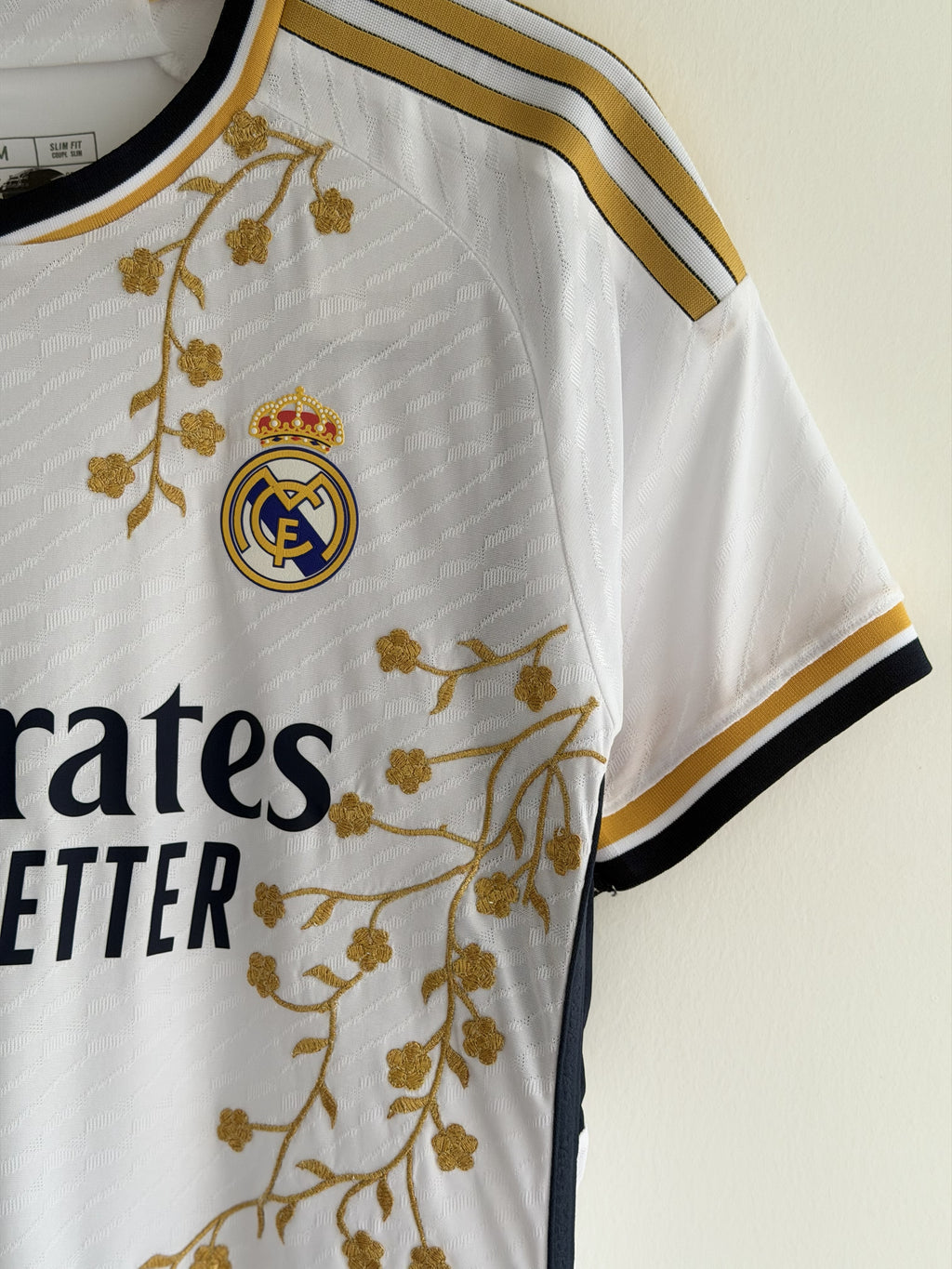 Real Madrid Gold Vine Embroidered Jersey - product image 5