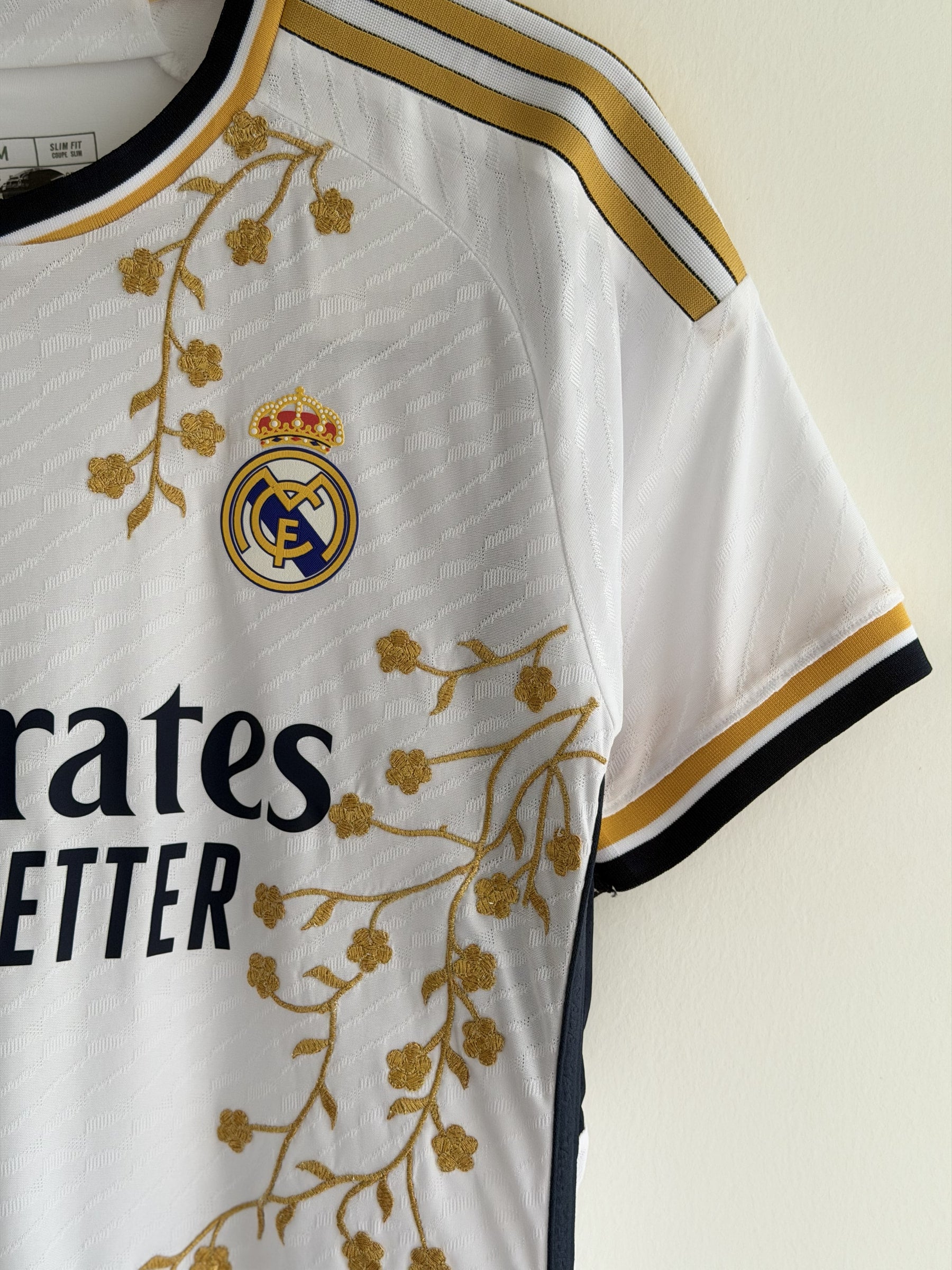 Real Madrid Gold Vine Embroidered Jersey - product image 5