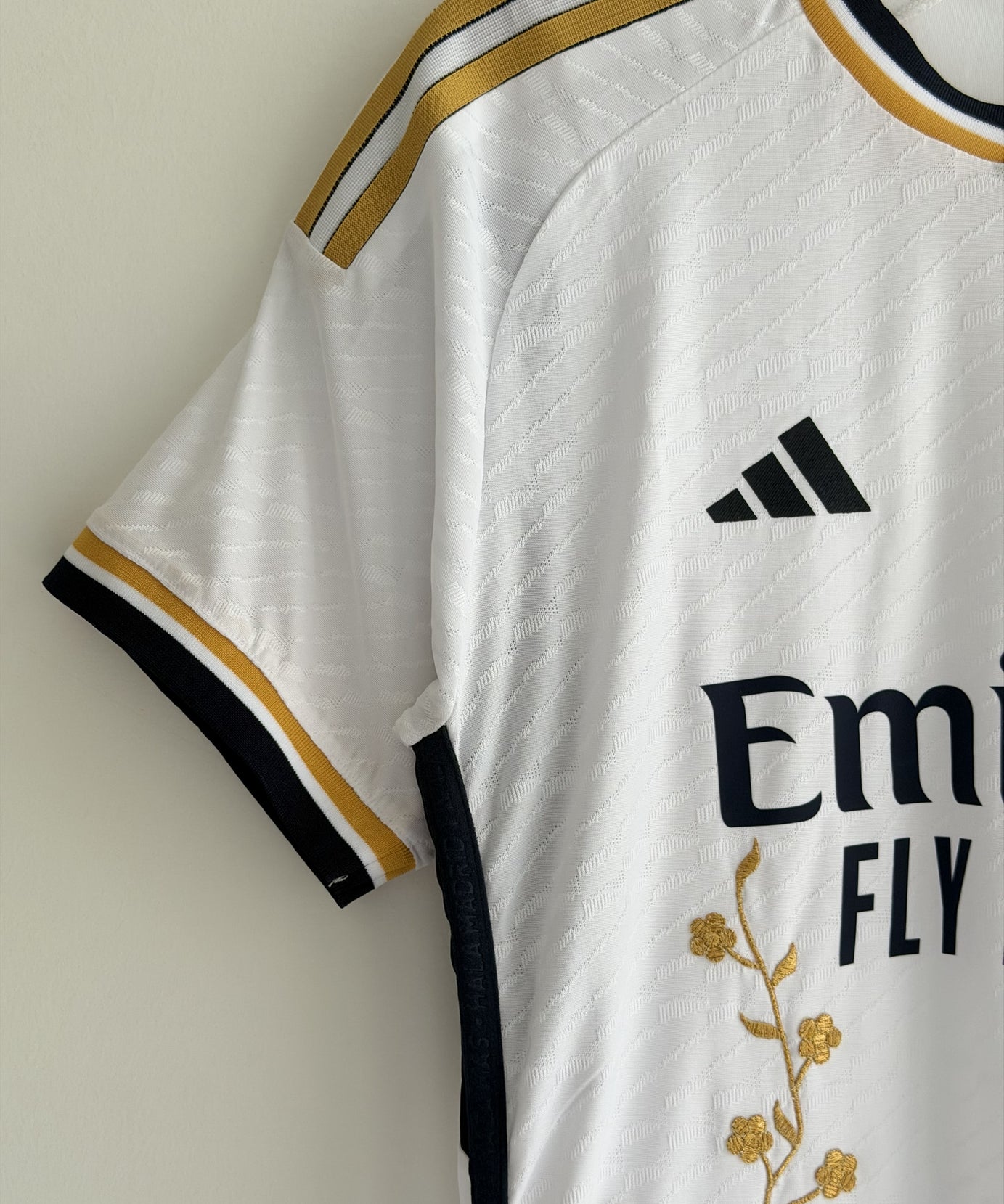 Real Madrid Gold Vine Embroidered Jersey - product image 6