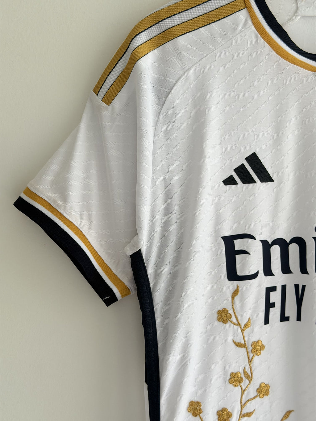 Real Madrid Gold Vine Embroidered Jersey - product image 6