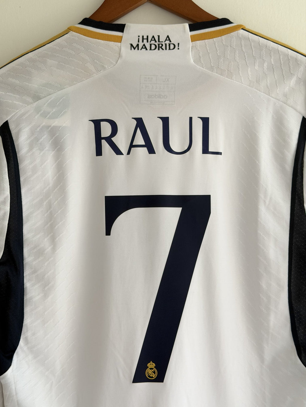 Real Madrid Gold Vine Embroidered Jersey - long sleeve product image 4