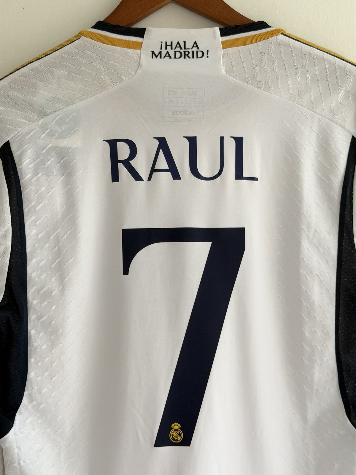 Real Madrid Gold Vine Embroidered Jersey - long sleeve product image 4