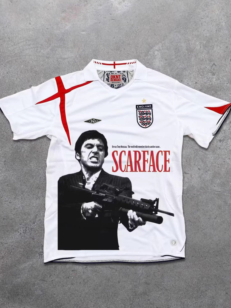 Scarface England Weiß Grafiktrikot