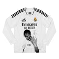 Travis Scott Real Madrid Weißes Langarm-Hand-Grafik-Trikot