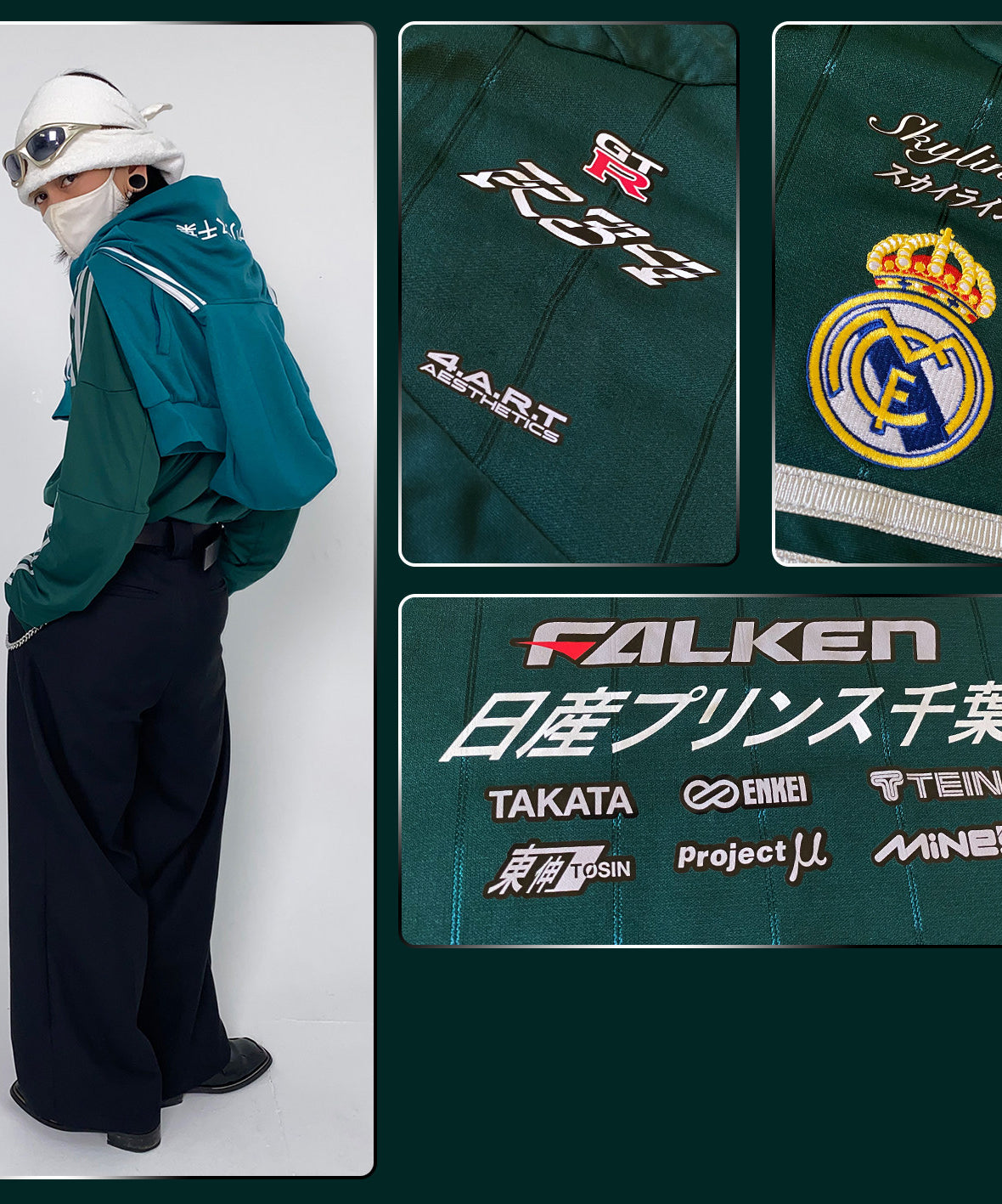 Real Madrid x Nissan Skyline GT-R R34 Jersey - product view 2