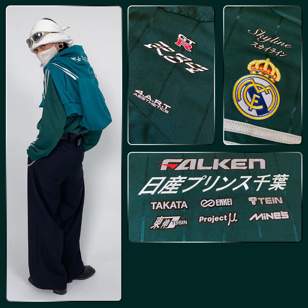 Real Madrid x Nissan Skyline GT-R R34 Jersey - product view 2